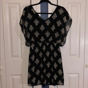 Black Patterned Dress